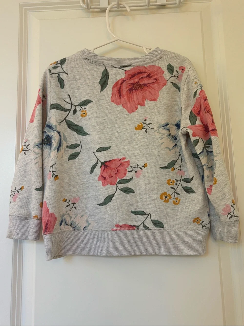 Floral Print Crewneck Sweatshirt